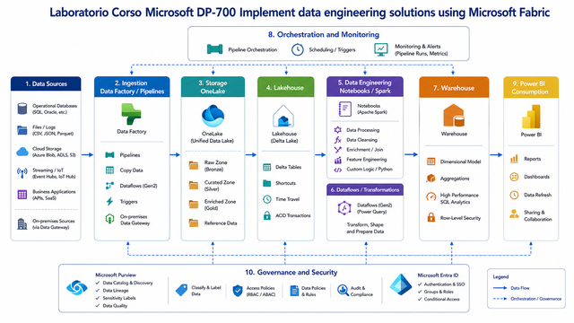 Laboratorio Corso Microsoft DP 700 Implement data engineering solutions using Microsoft Fabric