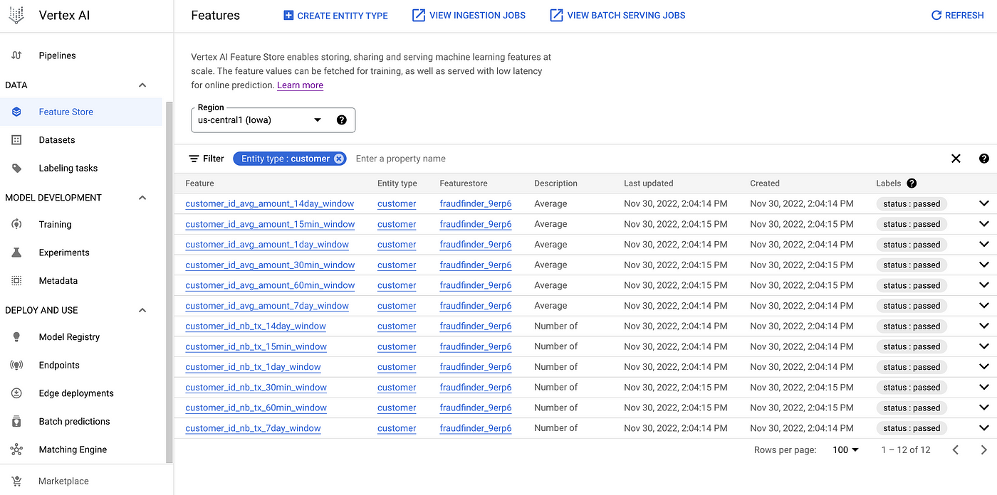 Machine Learning on Google Cloud Using Vertex AI Feature Store